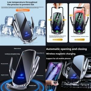 2024년형 Xpeng X9 차량용 스크린 폰 홀더 무선 충전 내비게이션 마운트 인테리어 액세서리 17.3인치 사이