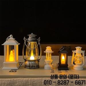 인형의 집 LED 야간 조명 따뜻한 빛을 내는 미니 레트로 오일 램프 14세 이상 위한 안전한 취침 장식