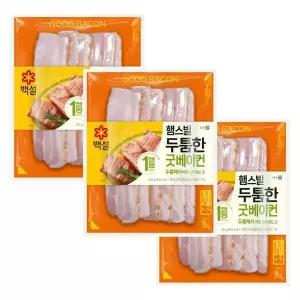 [하프클럽/CJ제일제당]백설 햄스빌 두툼한 굿베이컨 340g x3개