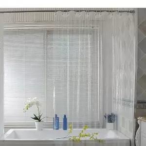 욕실 투명 샤워커버 욕조 방수 커튼 위생 욕실용 화장실 샤워
