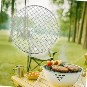 304 스테인리스 원형 그릴망 22cm 캠핑용 고기 불판 석쇠 구이망