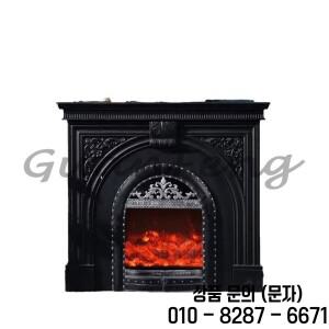 프랑스식 벽난로 장식장 입구 레트로 꽃 유럽식 침대와 아침 식사 제공 빌라 거실 미국식 시뮬레이션