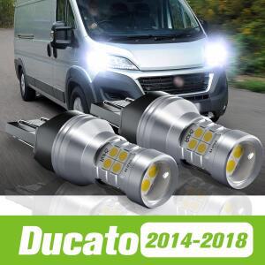 Fiat Ducato 2014-2018 용 2pcs LED 주간 러닝 라이트 DRL 2015 액세서리