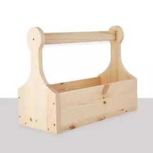 (각인 가능) 소나무 캐리어 박스 반제품 만들기 소품수납함 DIY키트세트 목공체험수업 학교목공수업재료