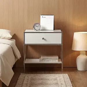 [하우위즈]플로이 500 미드센츄리 모듈 거실 침대 협탁 (상부서랍)