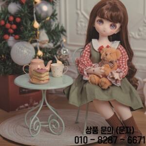 미니어처 로맨틱 의자 및 커피 테이블 1/6 체중계 Aizulhomey 인형집 가구 Blythe BJD 14세 이상 장난감 선