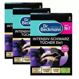 닥터베크만 블랙전용시트 8매 3개입 독일 검은옷 색상복원 이염방지 세탁