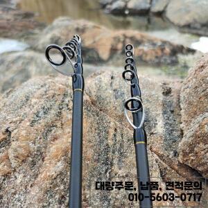 롤피쉬 휴대용 텔레스코픽 초경량 파워 패스트 액션 카본 파이버 송어 낚싯대 (후지 가이드 + 100m PE 라인