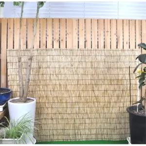 레트로 전통주막 업소용 4자 햇빛차단 갈대발 커튼 여름 봄 겨울 장식용 쉬운설치 가을