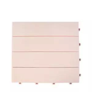 아파트베란다 조립식 핑크 바닥데크타일 18p 연결사용 데스크 세탁실 빌라 셀프시공 발판