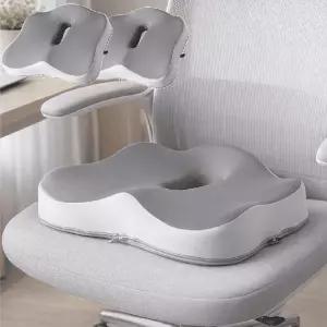 [TV홈쇼핑 정품]BNS 무중력 구름방석 메모리폼 방석 허리 충격흡수 복원력 학생 책상 사무실 차량용방석