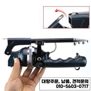 AB91-1Set/Bag 휴대용 접이식 낚싯대 릴 라인이있는 텔레스코픽 스테인레스 스틸 폴 여행용 미니로드