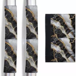 마블 블랙 냉장고 도어 핸들 커버 식기세척기 전자레인지 스토브 가전 2종 세트 회색 화강암 표면 고급