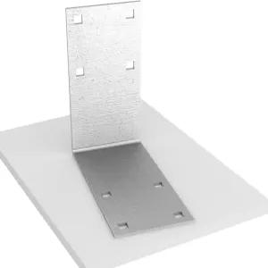 고정식 도크 아웃사이드 코너 플레이트 10.25인치 하드웨어 아연 도금 1/2인치 구멍이 있는 대형 부유 보트