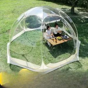 글램핑 에어 돔텐트 3.6m 천막 5-8인 돔쉘터 별빛 투명 방갈로 썬룸