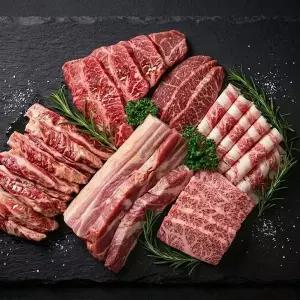 갤러리아 [돼지껍데기/콩가루추가] 캠핑 프리미엄 1.8kg 삼겹 목살 가브리 갈