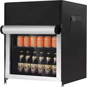 EUHOMY 야외 냉장고 커버 방수 및 방진 업라이트 미니 3.2Cu.ft 음료 냉장고용 냉동 커버(19.1인치 D x