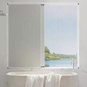 무타공 롤스크린 블라인드 화장실 차양창용 부드러운 커튼형 가리개