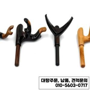 전통 수제 나무 대포탑 양뿔 헤드 홀더 Y형 좌우 양손잡이용 낚시 장비 플로트