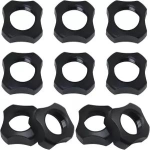 LUORNG 10PCS 볼 너트 17mm 브래킷 고정 링 유니버설 자동차 내비게이션 액세서리 휴대폰 무선 충전기 기본