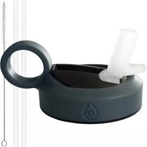 넓은 구강 물병을 위한 파라발브 고성능 빨대 뚜껑 누수 방지 스마트 통풍구 단열 부드러운 터치 링 손잡이