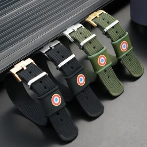 튜더 비완 TUDOR 칼라 수중 FXD 시리즈 나일론 시계 스트랩 (남성용 22mm 나토 스포츠 우븐 캔버스 손목 밴