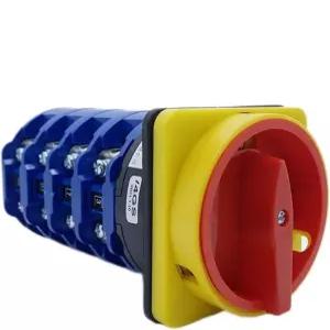 LW26GS-125/4 오프-온 2/3 위치 잠금 핸들 4극 변환 선택기 690V 125A 자물쇠 패널 로터리 캠 스위치(102)