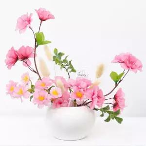 아트박스/플라워트리 벚꽃 조화 화분 진달래 set 27cm 인테리어 봄 꽃 장식