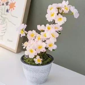 아트박스/플라워트리 벚꽃 조화 화분 메이드 12x30cm 인테리어 장식 소품