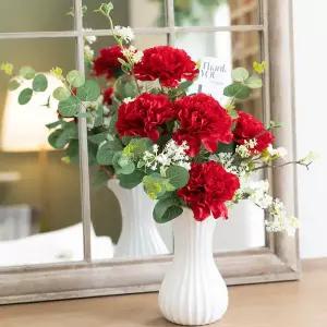아트박스/플라워트리 카네이션 조화 화병 set 30x46cm 인테리어 꽃 장식