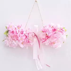 아트박스/플라워트리 벚꽃 조화 가랜드 팝 40cm 인테리어 봄 벽장식 소품
