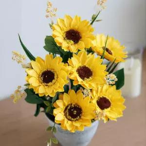 아트박스/플라워트리 해바라기 조화 화분 베리 비누 set 27cm 장식 소품