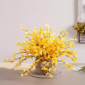 아트박스/플라워트리 개나리 조화 바구니 봄내음가득한 set 33cm 장식 소품