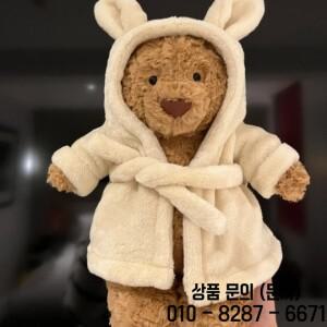 바르셀로나 테디베어 목욕 가운 Jca 라벨 완벽한 홈 액세서리 장식 거실 책상 귀여운