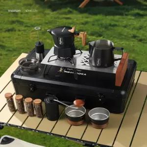 캠핑용 커피메이커 세트 휴대용 드립 드리퍼 에스프레소 모카포트