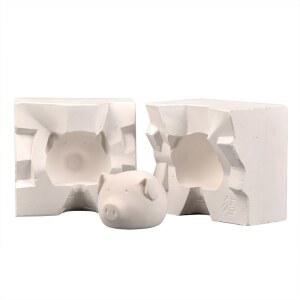 십 신 동물 조디악 화이트 선호 시계 도자기 수제 풍수 인테리어 분홍색