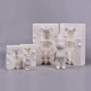 곰인형 장식 석고틀 그라우팅 재료 석고몰드 도예공방 도자기 미술수업 공예 점토