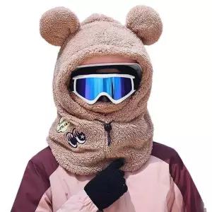 스노우보드 후드 헬멧 모자 커버 일체형 방한 토끼
