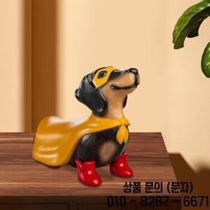 소시지 개 모양의 영웅 망토 장식품 귀여운 레진 파티 테이블 사무실 책상 선물 여성 14세 이상 크리스마스