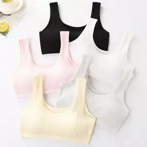 [보리보리/엠에스키즈]제로텐션 골지 주니어 브라 2단계