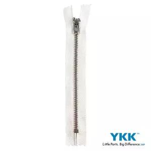[소부][YKK] 텐셀 테이프 지퍼 실버 3호 15cm 금속지퍼 바지지퍼