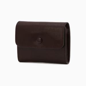[AK플라자] [헤지스] 브라운 단색 소가죽 반지갑 HIWA6E820W2