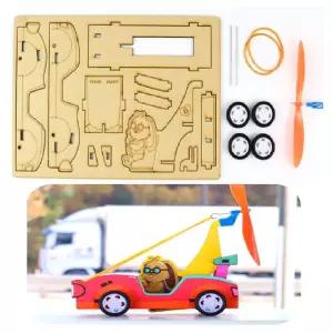 초등과학 탄성에너지 DIY 조립 고무동력 자동차 교구 비행기 조별활동