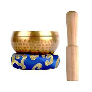 티베트 노래 그릇 세트 사운드 볼 명상 핸드 해머링으로 네팔에서 요가, 마음챙김, 및 차크라 균형, - 3.15인치