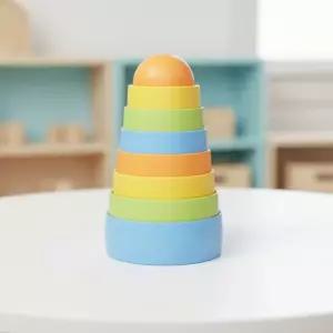 그린토이즈 컵쌓기 블록 쌓기놀이 크기비교 스태킹컵 끼우기 블럭 장난감 아기 유아 (8p)