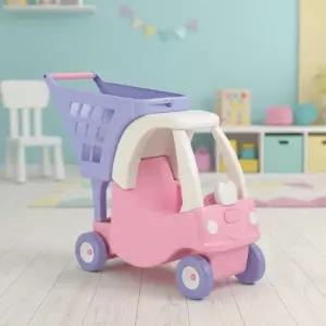 리틀타익스 프린세스 코지쿠페 쇼핑카트 (핑크) 걸음마연습 마트 시장놀이 역할놀이 장난감