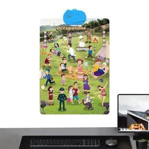 알파벳 차트 월 u2013 말하는 인터랙티브 사운드 소년, 홈스쿨, 보드, 영어 놀이방, 홈스쿨 유치원, 학습 교사, 포스터, 유치원 교육 이상형,