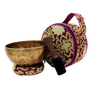 KUSH 8인치 티베트 노래 그릇, 큰 손 망치 명상 망치가 포함된 7개의 메탈 히말라야 사운드 그릇 세트, 요가, 마음챙김, 차크라 클렌징, 힐링 데코 선물