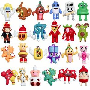 24PCS 브레인로트 피규어 세트 u2013 위한 이탈리아 선물 장식, 책상 디스플레이 팬을 캐릭터 훔치기 컬렉션,