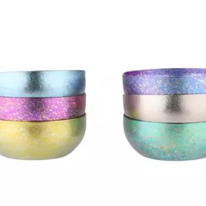 칼라 티타늄 컵 소주잔 식기 샌드블라스트 메탈릭 초경량 술 컬러풀 미만 200ml